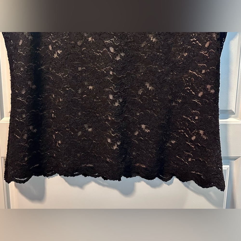 Coldwater Creek Black Lace Camisole Tank - Picture 4 of 8